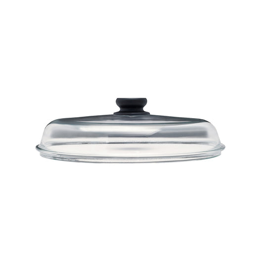 Coperchio Les Accessoires, Nero, Vetro Borosilicato, 32x32x3 cm, Risoli'