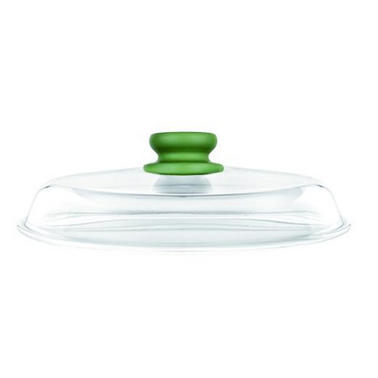 Coperchio Les Accessoires, Verde, Vetro Borosilicato, 16x16x3 cm, Risoli'