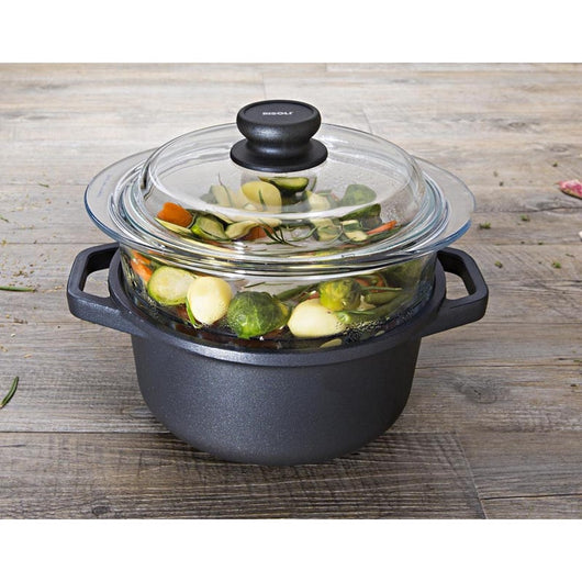 Vaporiera Les Accessoires, Trasparente, Vetro Borosilicato, 20x20x15 cm, Risoli'