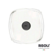 Coperchio Les Accessoires, Nero, Vetro Borosilicato, 26x26x3 cm, Risoli'