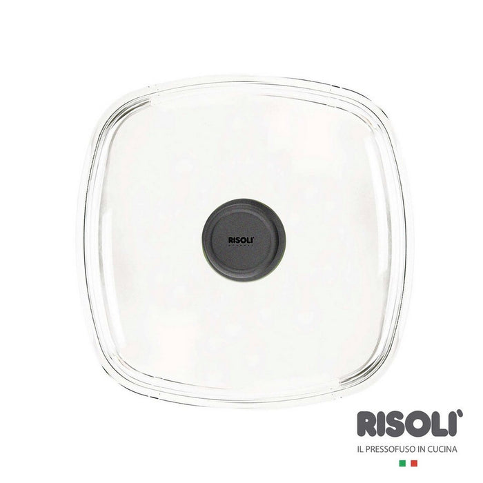 Coperchio Les Accessoires, Nero, Vetro Borosilicato, 26x26x3 cm, Risoli'