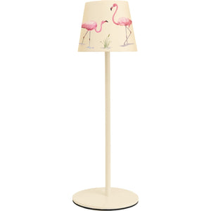 Lampada da Tavolo Ricaricabile Alea Dulac, Beige, Metallo, 12x12x37 cm, Majestic