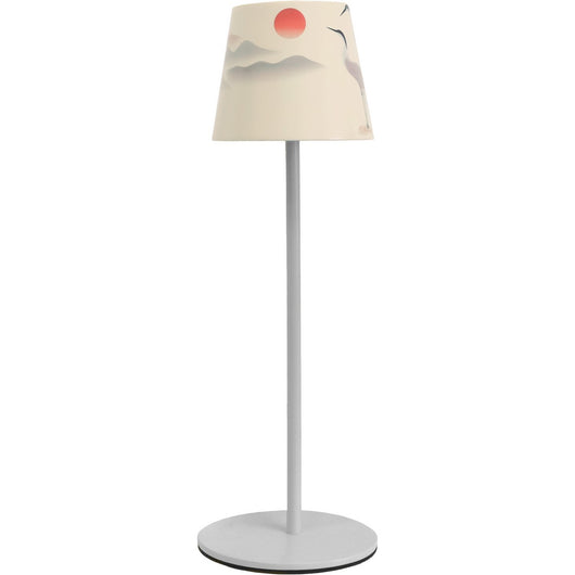 Lampada da Tavolo Ricaricabile Alea Dulac 1, Beige, Metallo, 12x12x37 cm, Majestic