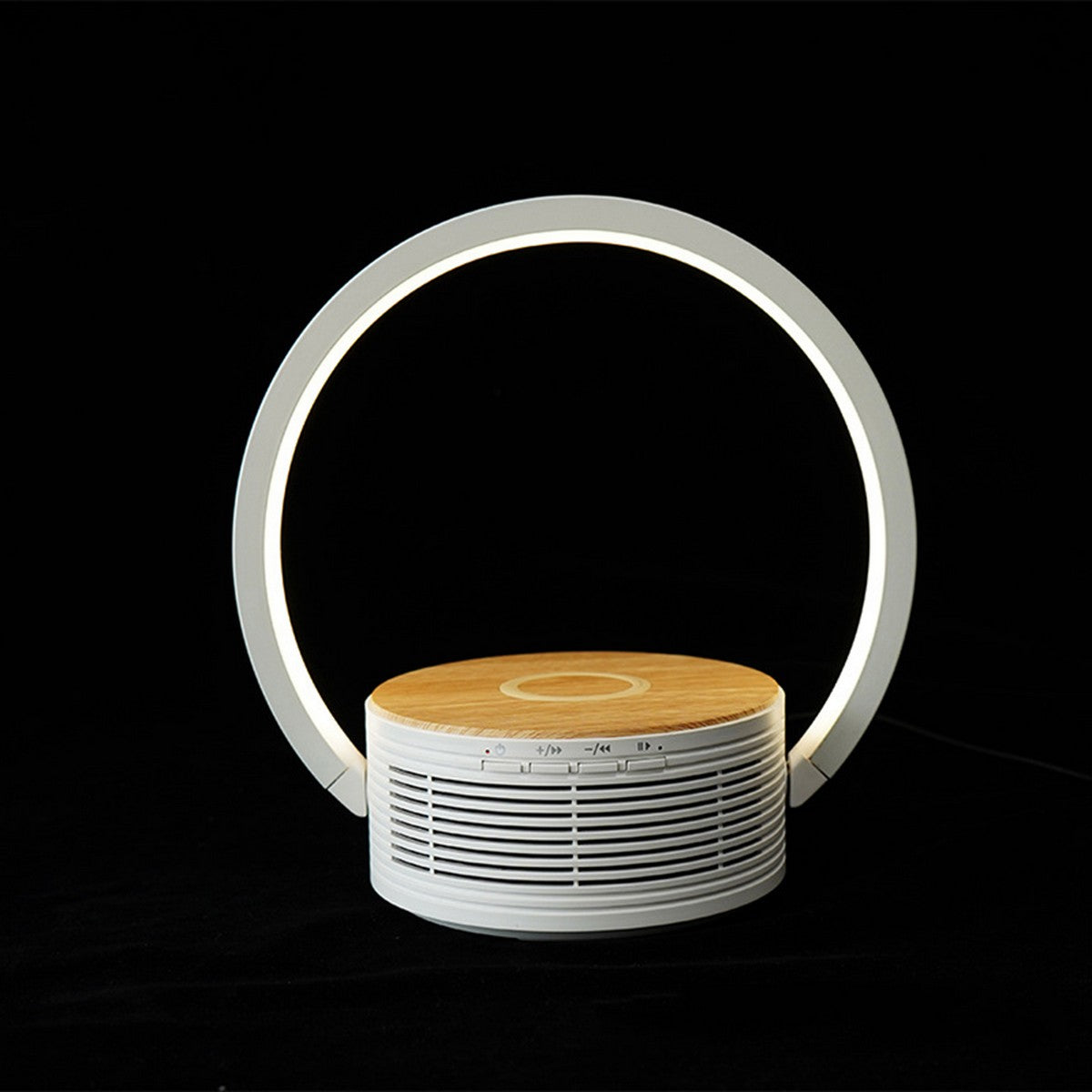 Lampada da Tavolo Smart Lilli, Bianco, Plastica, 25,4x6,4x22 cm, Majestic