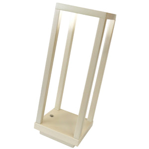 Lampada da Tavolo Ricaricabile Lea, Avorio, Plastica, 10x10x28,5 cm, Majestic