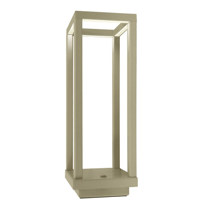 Lampada da Tavolo Ricaricabile Lea, Avorio, Plastica, 10x10x28,5 cm, Majestic