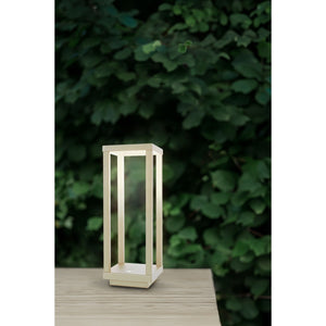 Lampada da Tavolo Ricaricabile Lea, Avorio, Plastica, 10x10x28,5 cm, Majestic