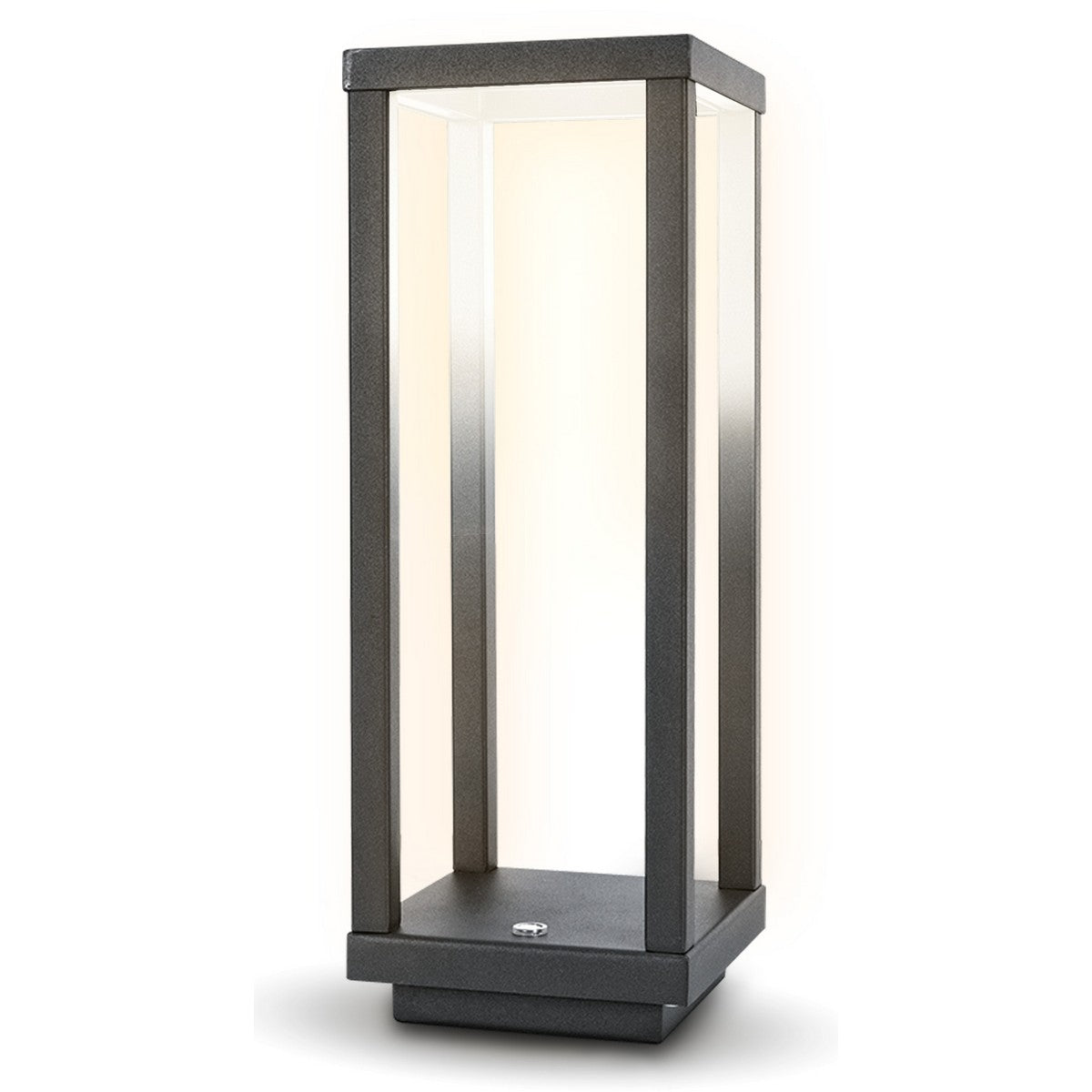 Lampada da Tavolo Ricaricabile Lea, Grigio, Plastica, 10x10x28,5 cm, Majestic