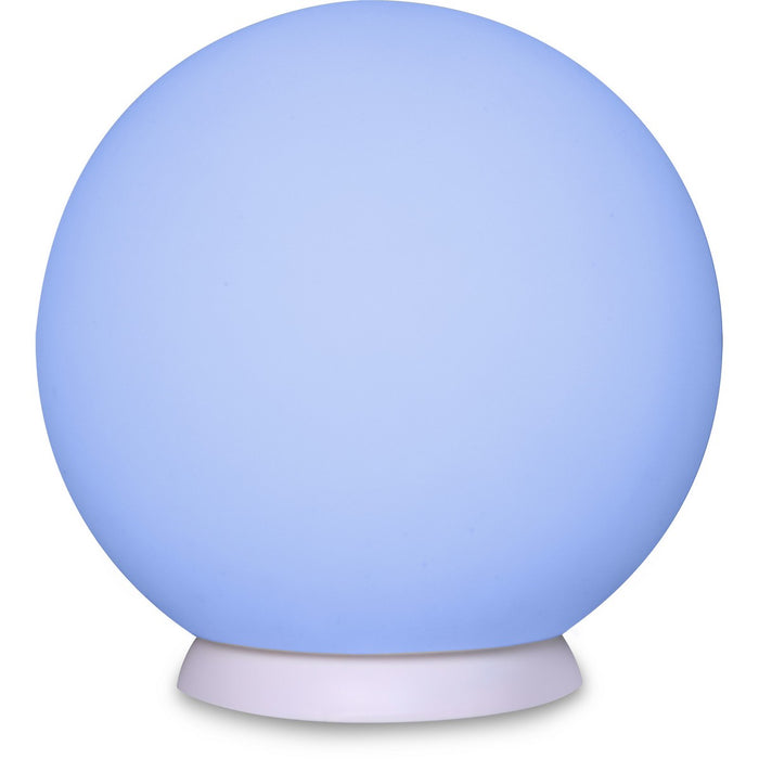 Lampada da Esterno Ricaricabile Lucilla, Bianco, Plastica, 25x25x25 cm, Majestic