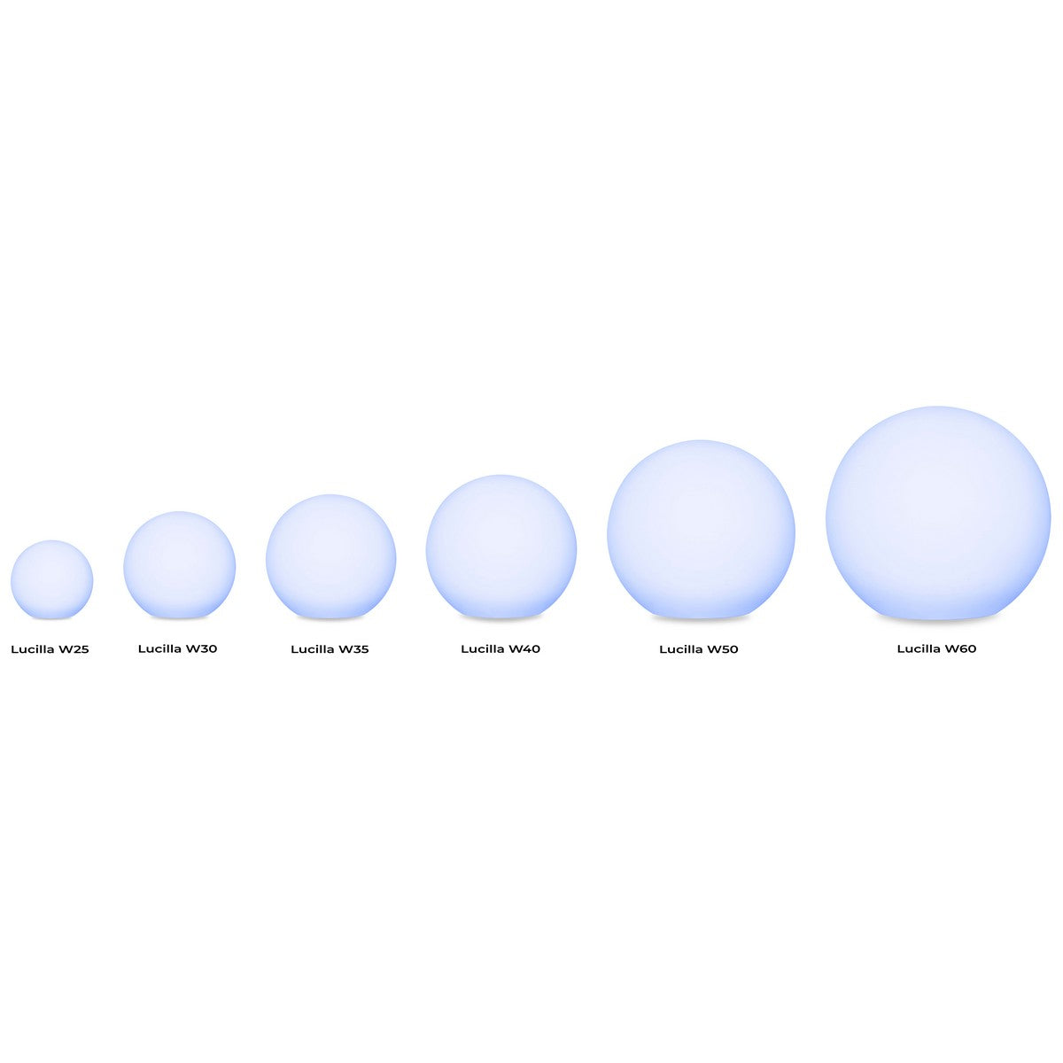 Lampada da Esterno Ricaricabile Lucilla, Bianco, Plastica, 60x60x60 cm, Majestic