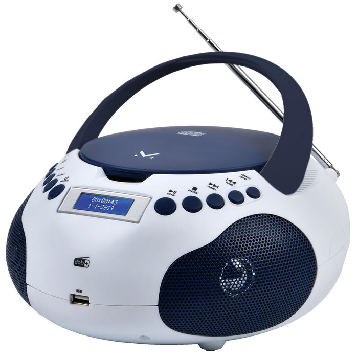 Stereo Music, Bianco, Plastica, 22x21,7x11,8 cm, Majestic