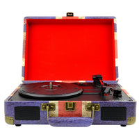 Giradischi Retro', Blu, Plastica, 35x12x28 cm, Majestic