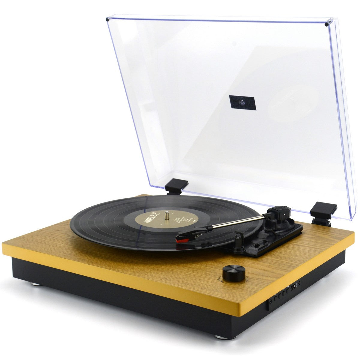 Giradischi Vintage, Marrone, Plastica, 43x12,5x34 cm, Majestic