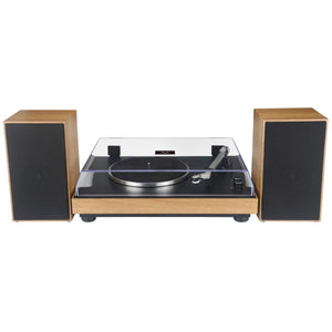 Giradischi Vintage, Marrone, Plastica, 42,2x33,6x12,5 cm, Majestic