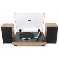 Giradischi Vintage, Marrone, Plastica, 42,2x33,6x12,5 cm, Majestic