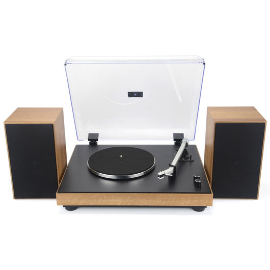 Giradischi Vintage, Marrone, Plastica, 42,2x33,6x12,5 cm, Majestic