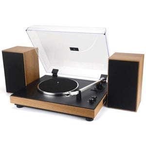 Giradischi Vintage, Marrone, Plastica, 42,2x33,6x12,5 cm, Majestic