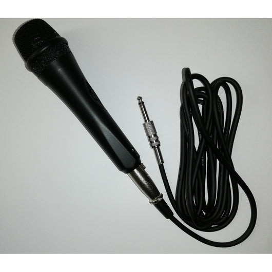 Microfono con Cavo Dinamico, Nero, Plastica, 5,1x5,1x18,5 cm, Majestic