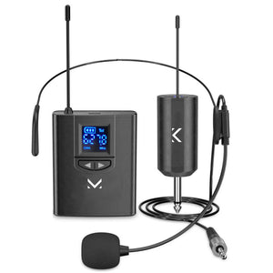 Microfono Wireless Archetto, Nero, Plastica, 3,1x2x9,3 cm, Majestic