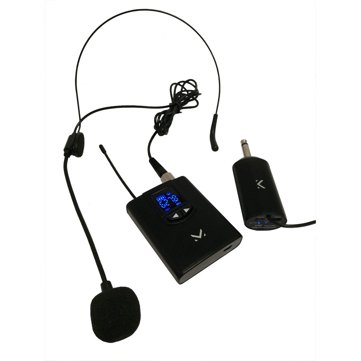 Microfono Wireless Archetto, Nero, Plastica, 3,1x2x9,3 cm, Majestic