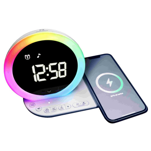 Radio Sveglia Smart Morning, Bianco, Plastica, 9x13,9x21,9 cm, Majestic