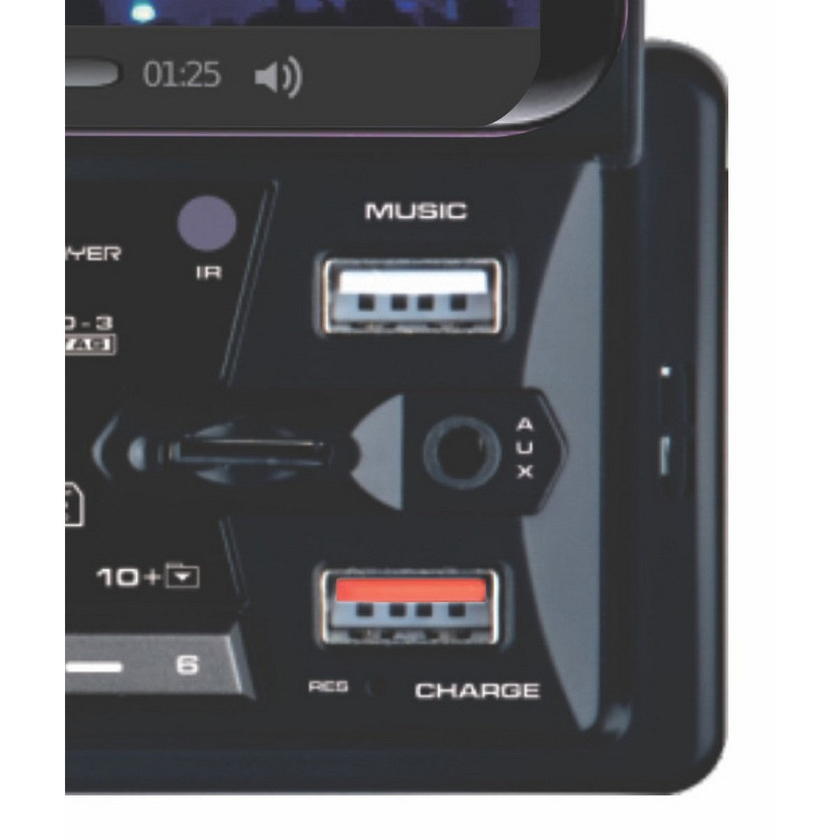 Radio Auto Smart Pro, Nero, Plastica, 20x20x6 cm, Majestic