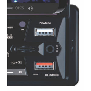 Radio Auto Smart Pro, Nero, Plastica, 20x20x6 cm, Majestic