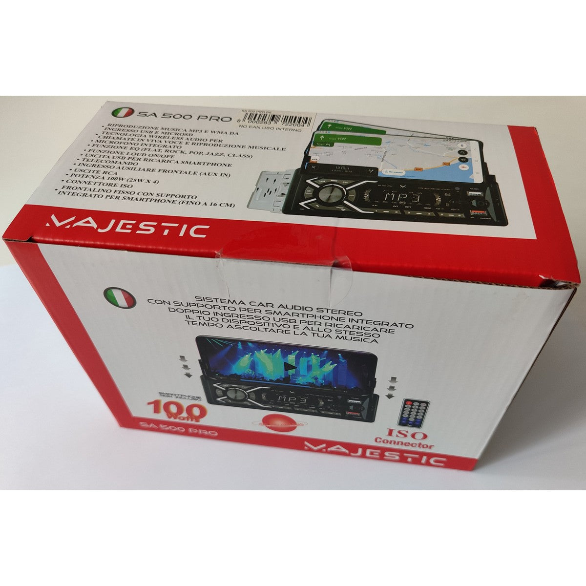 Radio Auto Smart Pro, Nero, Plastica, 20x20x6 cm, Majestic