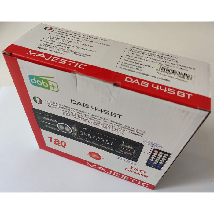 Radio Auto Smart Dab, Nero, Plastica, 20x20x6 cm, Majestic