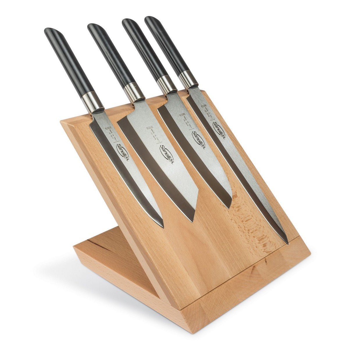 Ceppo di Coltelli da Cucina SanelliSan, Nero, Acciaio, 33x31x13 cm, Sanelli