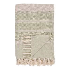 Plaid Manisa, Beige, Cotone, 130x180x0,5 cm, Seven Design