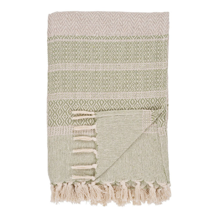 Plaid Manisa, Beige, Cotone, 130x180x0,5 cm, Seven Design