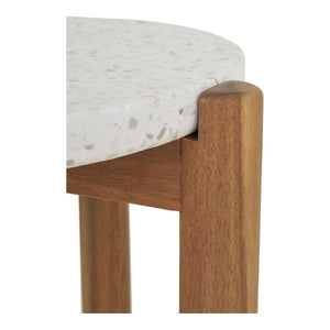 Tavolino Terracina, Marrone, Legno, 37x37x46 cm, Seven Design