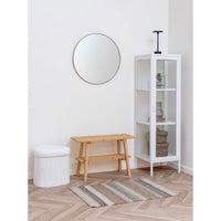 Pouf Medford, Bianco, Poliestere, 42,5x36,5x37,5 cm, Seven Design