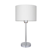 Lampada da Tavolo Cinca, Beige, Metallo, 25x25x49 cm, EPIKASA