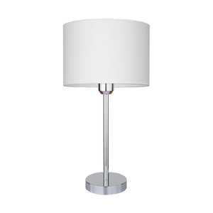 Lampada da Tavolo Cinca, Beige, Metallo, 25x25x49 cm, EPIKASA