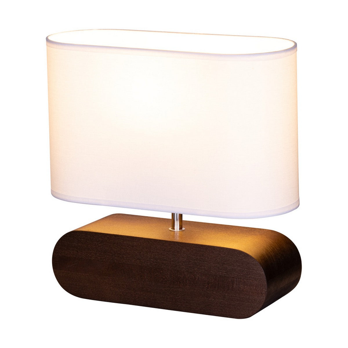 Lampada da Tavolo Cares, Marrone, Legno, 12x30x31 cm, EPIKASA