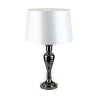 Lampada da Tavolo Adaja, Nero, Metallo, 40x40x66 cm, EPIKASA