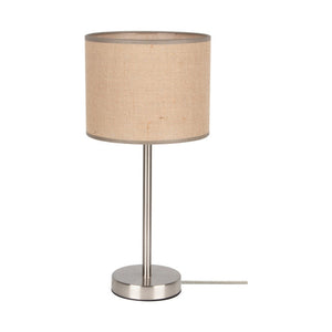Lampada da Tavolo Gianni, Beige, Metallo, 20x20x45 cm, EPIKASA