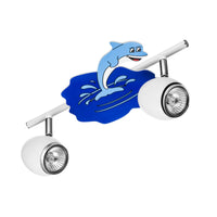 Lampada a Soffitto per Bambini Baby, Bianco, Metallo, 33,5x18,5x13,5 cm, Epikasa