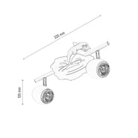 Lampada a Soffitto per Bambini Baby, Bianco, Metallo, 33,5x18,5x13,5 cm, Epikasa
