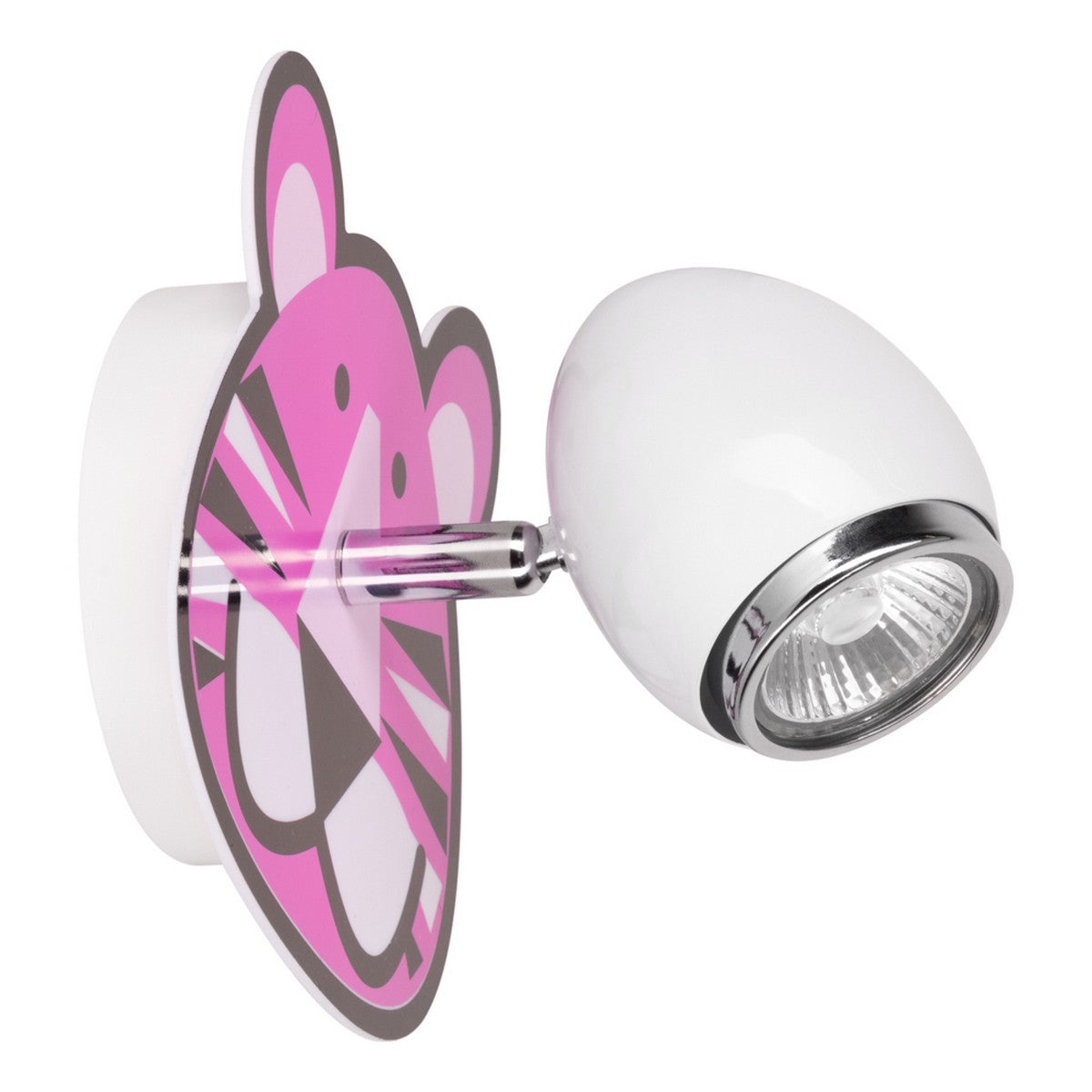 Lampada a Parete per Bambini Baby, Bianco, Metallo, 14x14x15 cm, Epikasa