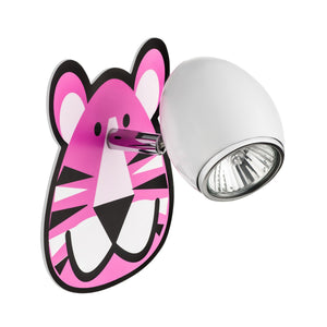 Lampada a Parete per Bambini Baby, Bianco, Metallo, 14x14x15 cm, Epikasa