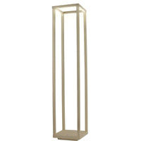 Lampada da Tavolo Ricaricabile Lea, Bianco, Metallo, 14x14x67 cm, Majestic