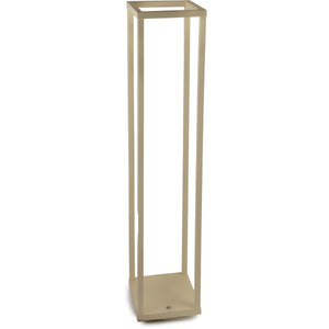 Lampada da Tavolo Ricaricabile Lea, Bianco, Metallo, 14x14x67 cm, Majestic