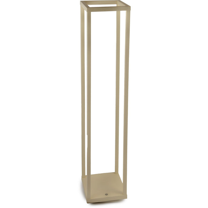 Lampada da Tavolo Ricaricabile Lea, Bianco, Metallo, 14x14x67 cm, Majestic