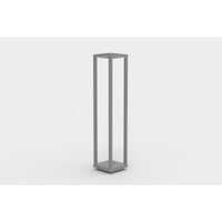 Lampada da Tavolo Ricaricabile Lea, Grigio, Metallo, 14x14x67 cm, Majestic