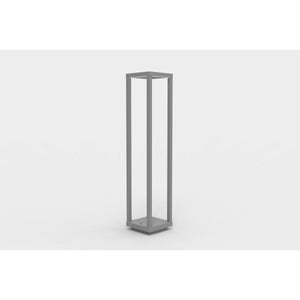 Lampada da Tavolo Ricaricabile Lea, Grigio, Metallo, 14x14x67 cm, Majestic