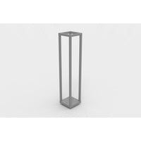 Lampada da Tavolo Ricaricabile Lea, Grigio, Metallo, 14x14x67 cm, Majestic