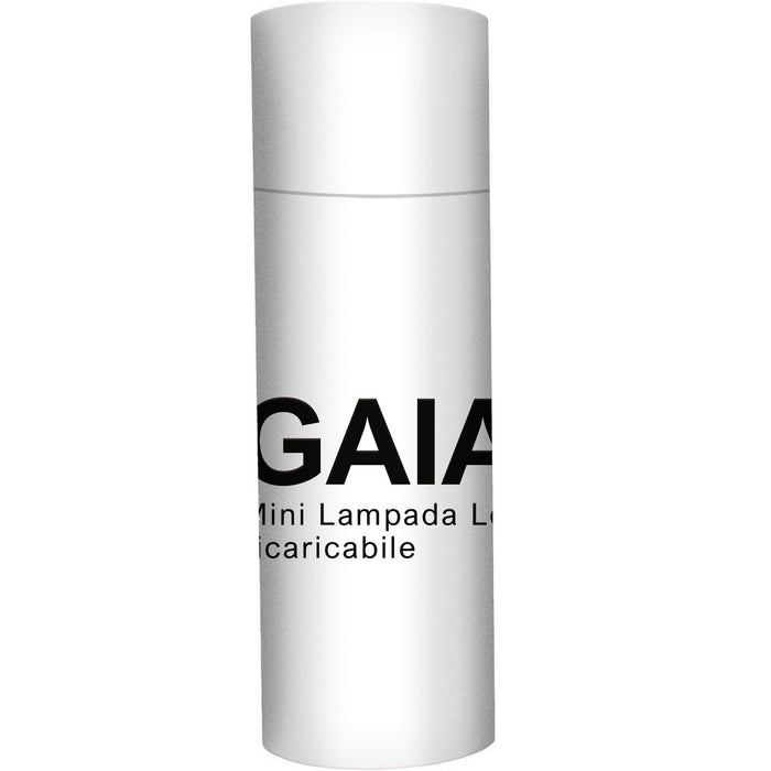 Lampada da Tavolo Ricaricabile Gaia, Nero, Metallo, 7,5x7,5x27 cm, Majestic